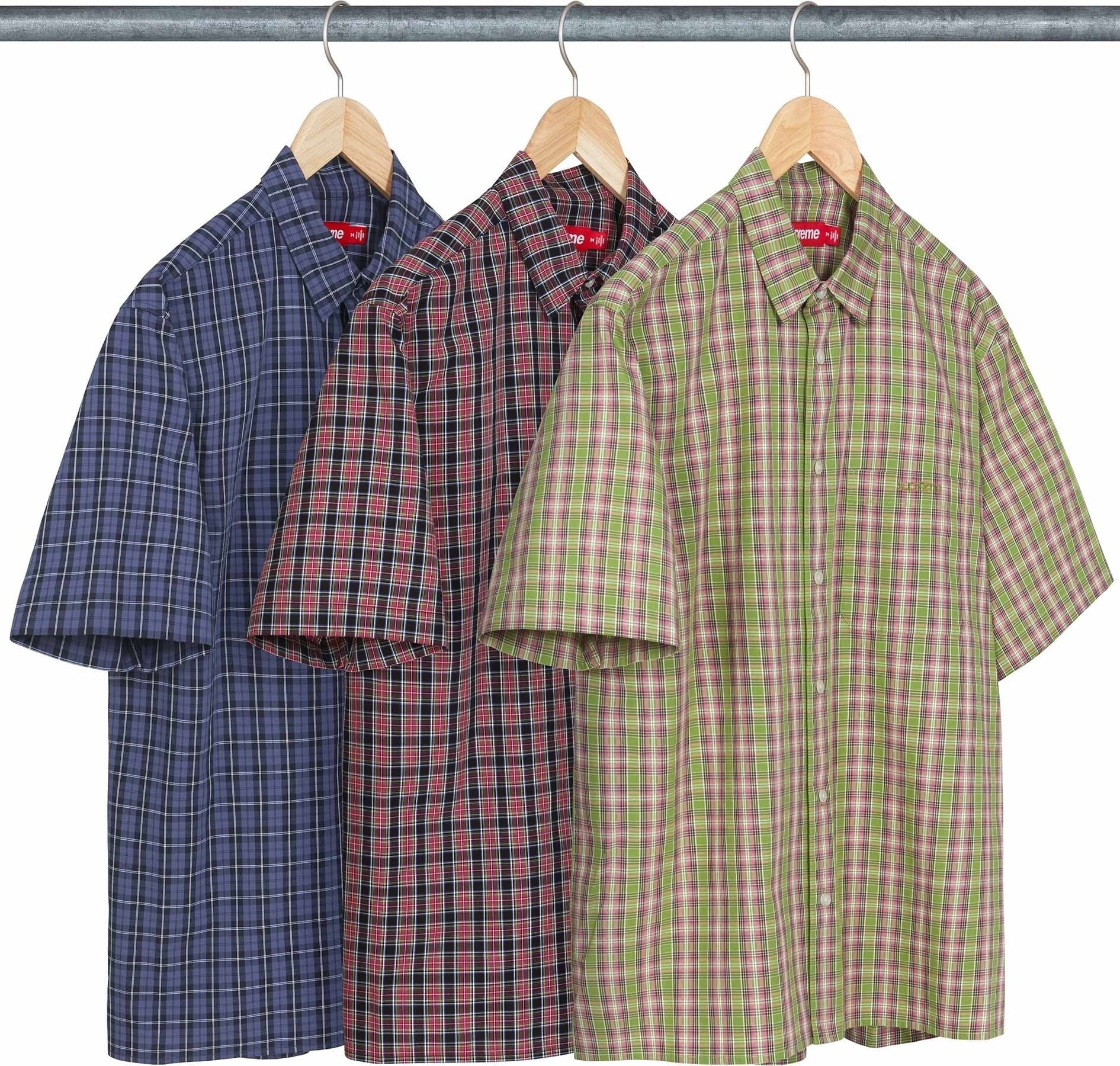 Loose Fit Mini Plaid S/S Shirt